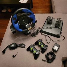 Logitech Driving Force Pro E-UJ11 Steering Wheel & Pedals Force Feedback PS2 PS3