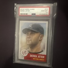 2018 TOPPS LIVING DEREK JETER PSA 10 GEM MINT