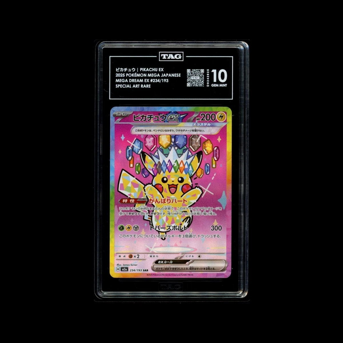 Collectible Individual Grade 10 Pikachu Pokémon TCG Card Games in