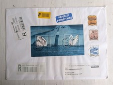 &Ouml;sterreich Beleg Swarovski Block auf Gro&szlig;brief Graz 2007