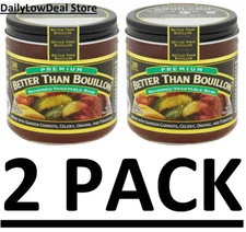 2 PACK - Better Than Bouillon Seasoned Vegetable Base, 8 oz Jar - FREE SHIP!!
