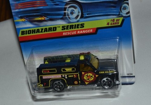 Hot Wheels 1998 Biohazard serie 4 de 4 - Rescue Ranger negro - Imagen 5 de 6