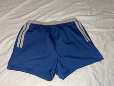 Vtg 80s Jordache Bathing Swim Suit Brief Navy Trunks Shorts USA S Made In USA