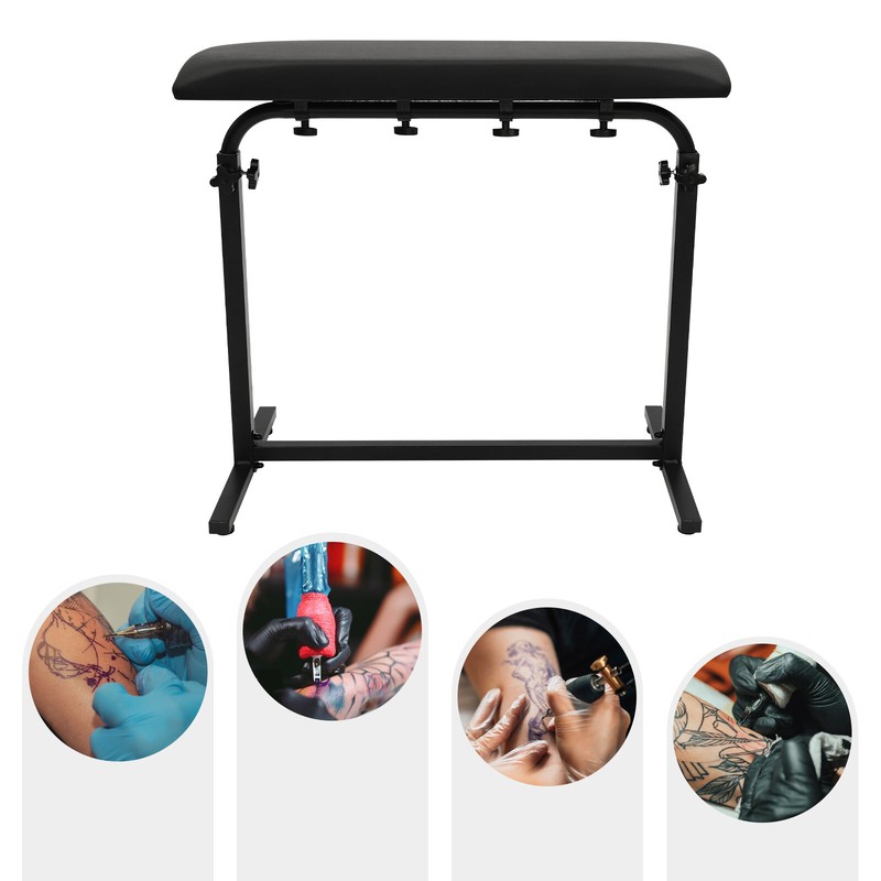 Tattoo Arm Leg Rest Bracket Super Big w/ Adjustable Stand Pad Sponge Portable