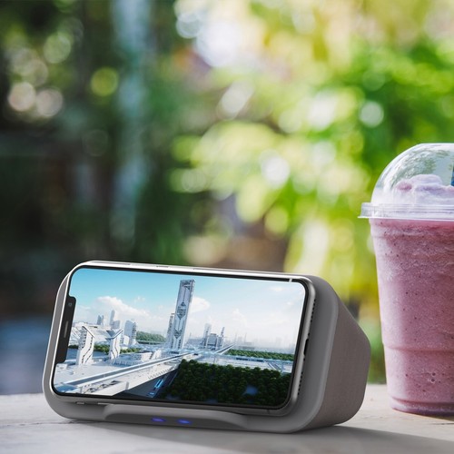 i-box Podium Bluetooth Speaker with Wireless Charging Stand (New unused) - Grey - 第 9/11 張圖片