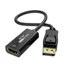 MT-VIKI DP to HDMI Adapter 4K Display Port Male to HDMI Female Cable Converter