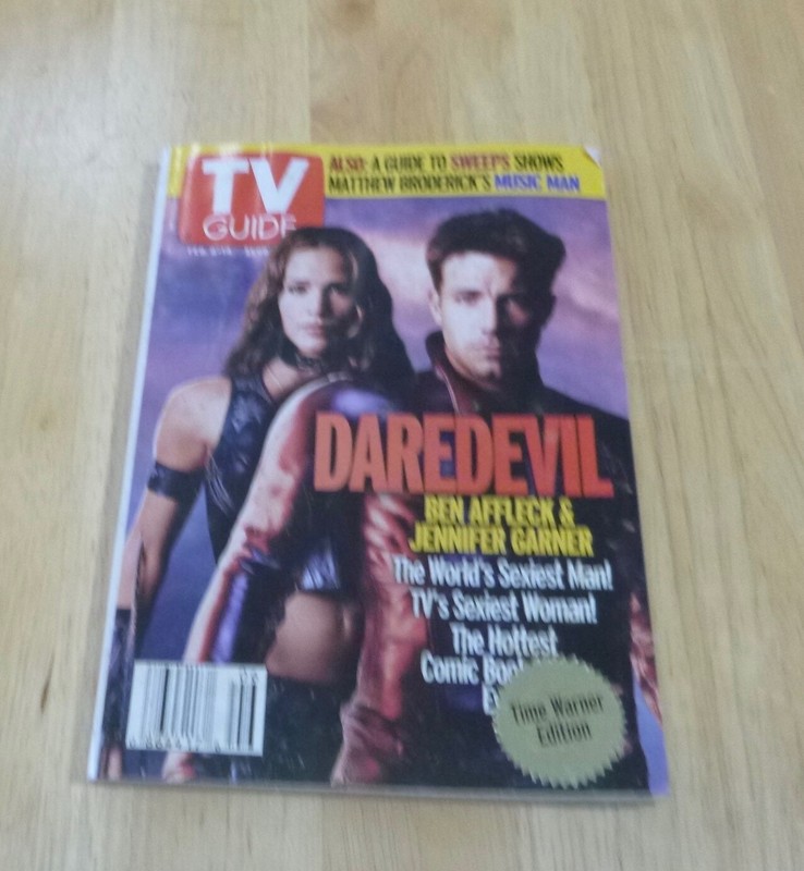 TV GUIDE  February 8-14  2003 DAREDEVIL  Affleck/Garner Cover Charlotte NC Metro