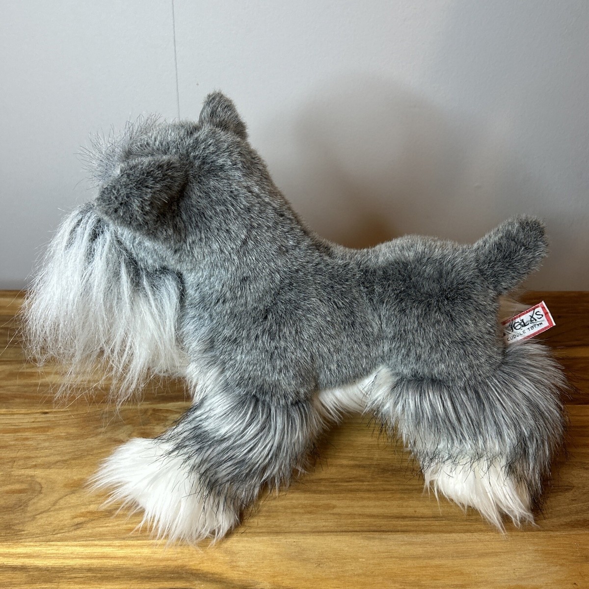 Douglas Cuddle Toy Fritz Schnauzer Gray Dog Plush Realistic #2028