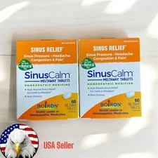 Sinus Relief, Sinus Calm, Unflavored, 60 Meltaway Tablets Set 2