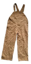 NWOT Dickie's Mens Bib Overalls Brown Duck Size 42W x 30L EB710BD