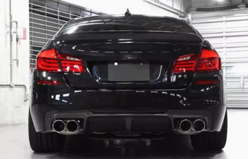 Rear Bumper Diffuser Lip Spoiler REAL CARBON For BMW 5 Series M5 F10 3D Style - Bild 2 von 10