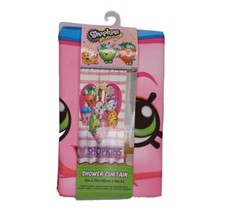 Shopkins Fabric Shower Curtain New