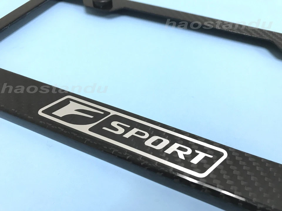 1x ForF SPORT Real 3K Tejido de Sarga 100% FIBRA DE CARBONO Soporte de Marco de Placa de Licencia Foto 2 de 2