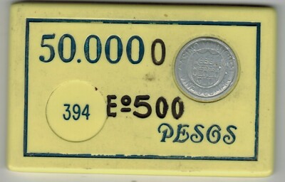 Chile Casino Chip Token Viña del Mar Eº500 over $500.000 #394