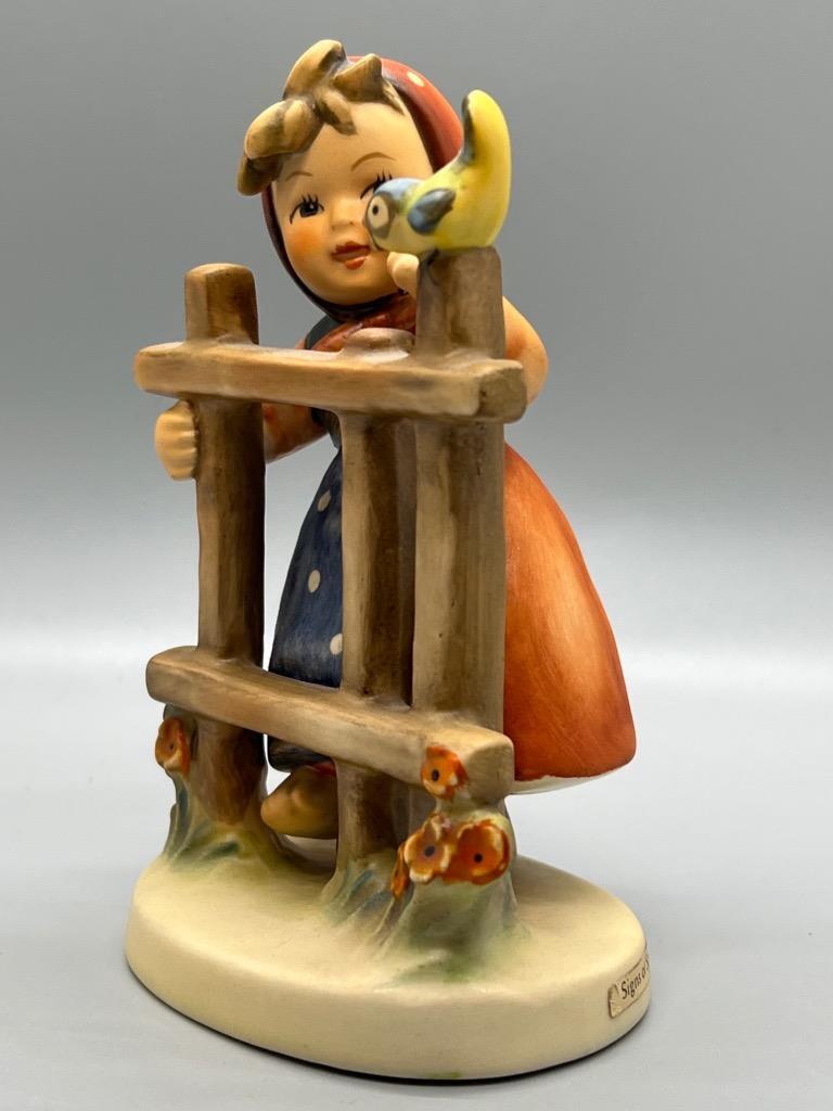 Goebel Hummel Signs of Spring TM4 Figurine #203/1 Girl at Fence