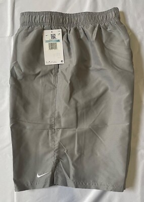 Nike  Essential Lap 9 Inch Swim Volley SHORTS Smoke Grey MENS  MED NESSA558 079
