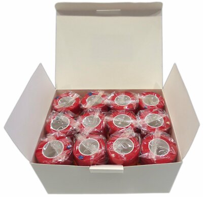 12x 10cm x 4,5m ROT gedehnt Haftbandagen Easy Flex Bandage selbsthaftend