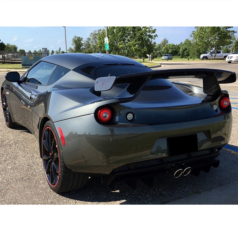 ロータス エヴォーラ カーボン リアウィング Carbon Fiber Rear Trunk Spoiler Highkick Wing Lip For Lotus Evora