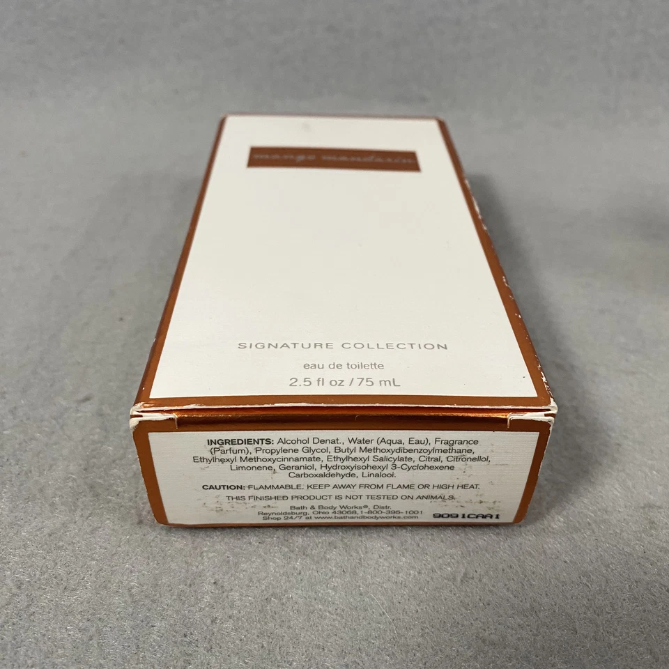 Nuevo Mango Mandarin Signature Bath & Body Works 2,5 fl oz Eau De Toilette Spray Foto 4 de 4