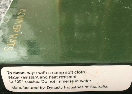 VTG Dynasty Australia 6 Cork Back Table Dinner Mats  Australian Animals - Picture 13 of 16