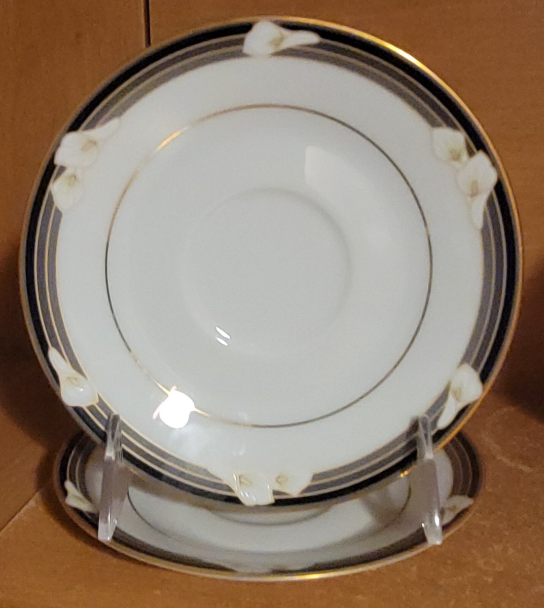 Noritake Legendary ELLINGTON Saucer set of 2, 3691, Floral Gold