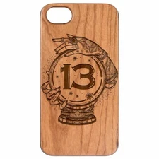 Thirteenth Wood Case iPhone  15/ 14/13 Pro/Max/Mini/Pro Max Samsung S22/S23 L