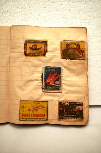 Vintage Matchbox Label Scrapbook Collection Indian Matchbook Art Caravan Cover - Picture 4 of 10