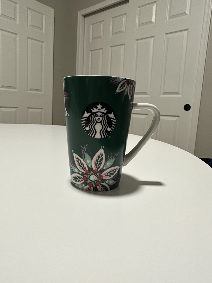 12 oz tall coffee mugs Stripe And Stem Tall Handpainted Ceramic Coffee Mug main image 0