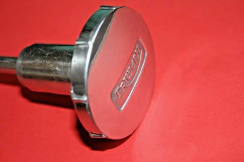 TRIUMPH 350 500 650 POLISHED ALLOY STEERING DAMPER KNOB AND ROD 97-1142 - Picture 3 of 3