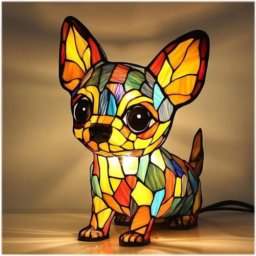 3D Animal Table Lamp Series Stained Stained Night Light Retro Desk Lamps USB - Picture 5 of 23
