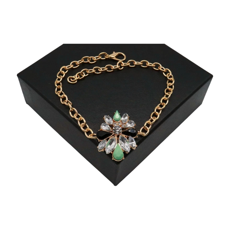 Women Gold Metal Boot Chain Bracelet Shoe Fun Star Charm Holiday Fashion Jewelry - Image 4 of 4