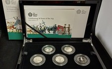 2019 UK 50p Silver Proof 5 Coin Boxed Set - British Military (e288)