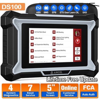 2025 Ancel DS100 OBD2 Diagnosegerät Profi Scanner KFZ Auslesegerät Auto 7 Reset