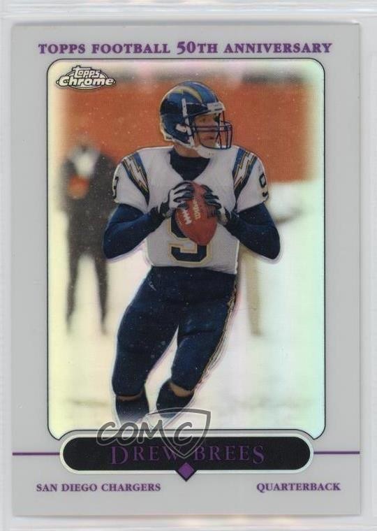 2005 Topps Chrome Refractor Drew Brees #119 0w7f