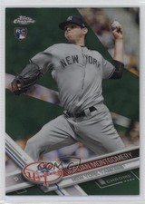 2017 Topps Chrome Green Refractor 79/99 Jordan Montgomery #24 3hd
