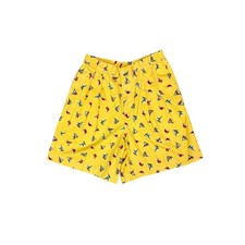 Y2K Vintage Bright Yellow Nautical Boat High Rise Shorts Size 6 Cotton Coastal