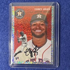 Topps 2023 Chrome Platinum Corey Julks Astros Red Refractor  Rookie #256 /250