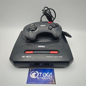 CONSOLE SEGA MEGADRIVE 2 EUR PAL MD2 Noire Avec Câbles Manette EUR 99,99 - FR