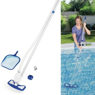 Bestway Flowclear Poolreiniger Set Poolsauger Kescher 7,5m Schlauch bis 610cm