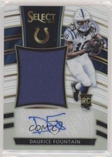 2018 Panini Select White Prizm 43/75 Daurice Fountain #JM-DF Auto 0q3