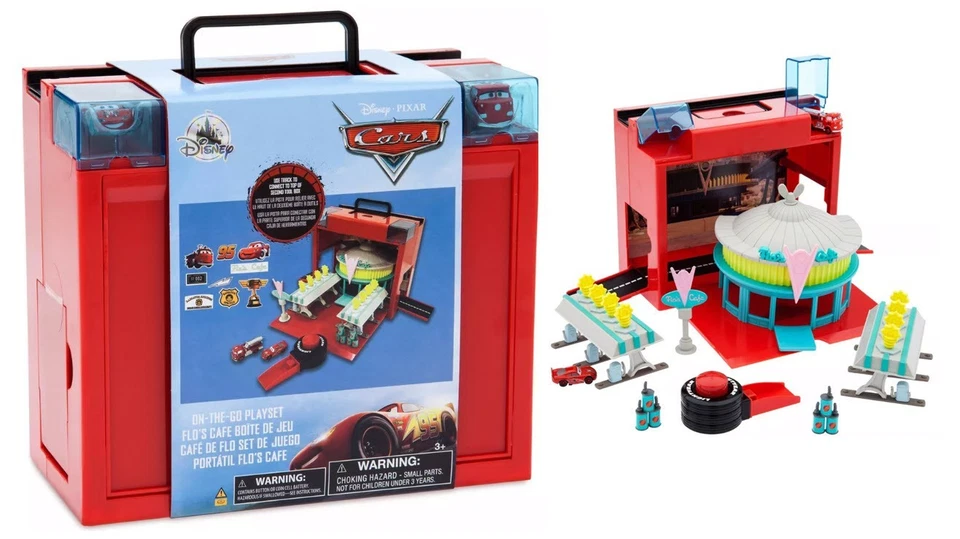 LOT 2 - Disney Cars On-the-Go FLOs CAFE Playset + 5 CAR Radiator Springs🌟NEW🌟 - Image 2 of 4