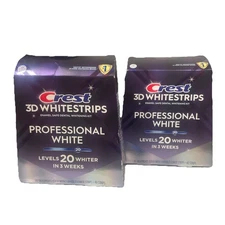 2x Crest 3D Whitestrip Professional White Sealed (Partially Damaged Box)