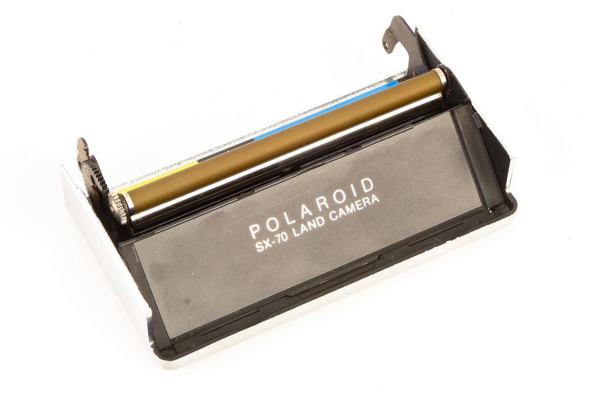 Polaroid SX-70 Camera Replacement Part - Silver - Front Bottom