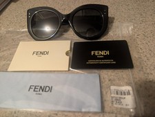 Fendi Black Round Sunglasses for Women for sale | eBay display picture 1