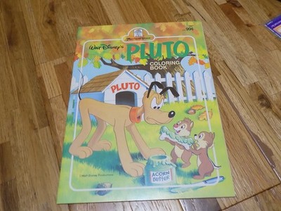 Vintage Walt Disney's Pluto Coloring Book 1983 New