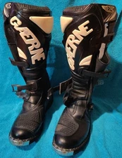 Gaerne Rx Pro Boots Mens 9 Black Leather Made in Italy Motocross ATV High
