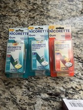 2 - Nicorette 4mg Gum Pkgs - 20 Pcs Per Pk- WHITE ICE MINT