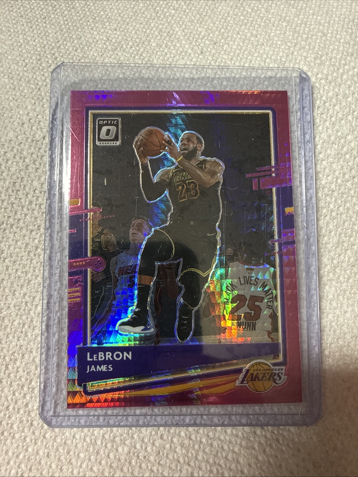 2020-21 Panini Donruss Optic - LeBron James #13 Purple Shock Prizm