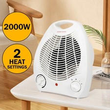 Electric Fan Heater Portable Room Office Heaters Hot Cool Wind 2000W