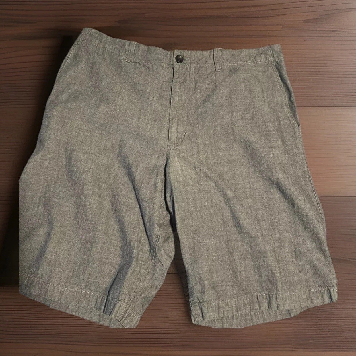 Banana Republic Chino Shorts Mens 38 Blue Flat Front Casual Summer